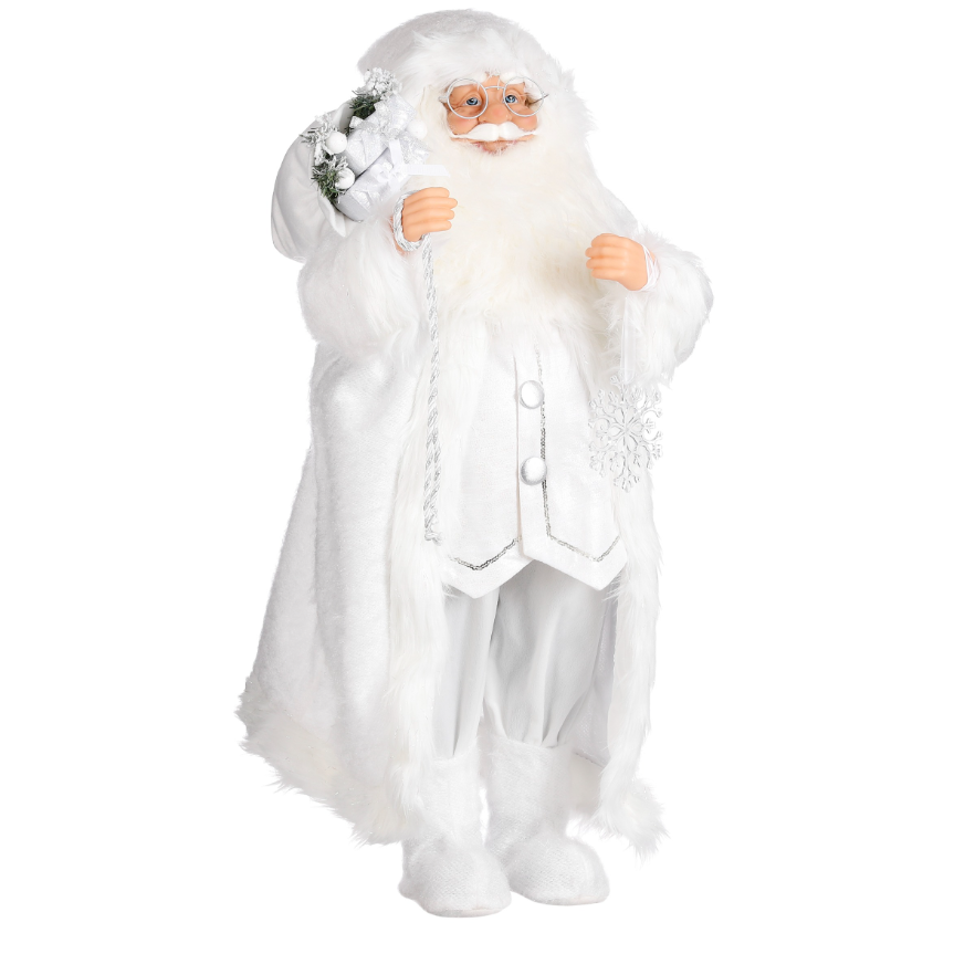 Christmas Decorative Santa White (L)