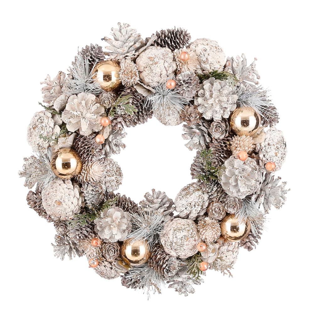 Suncoast Outdoor Christmas Wreath - White 