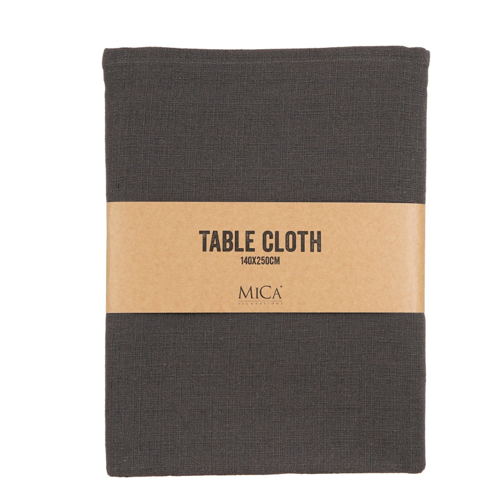 Villia Tablecloth - Dark Grey 
