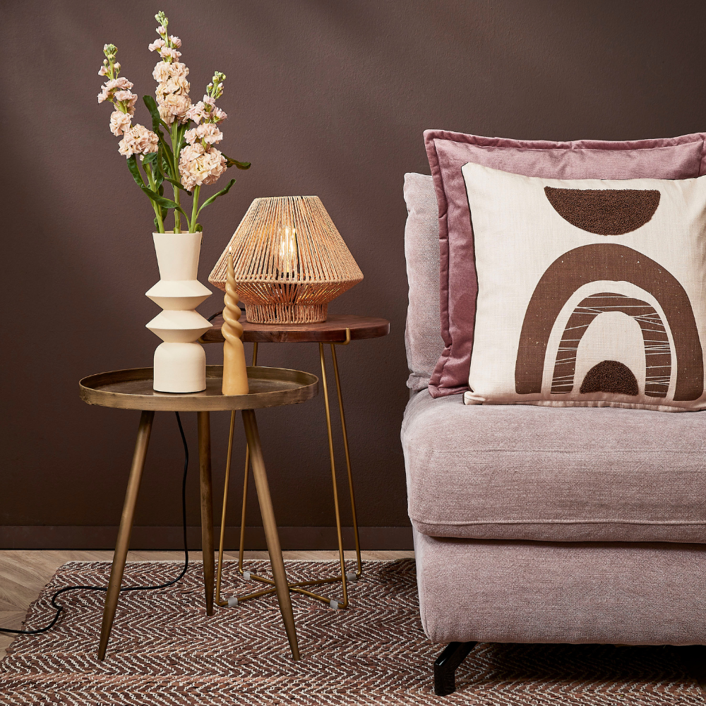 Alec Outdoor Side Table - Brown