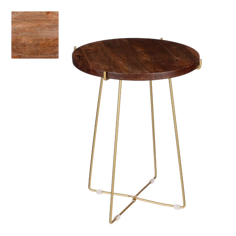Alec Outdoor Side Table - Brown