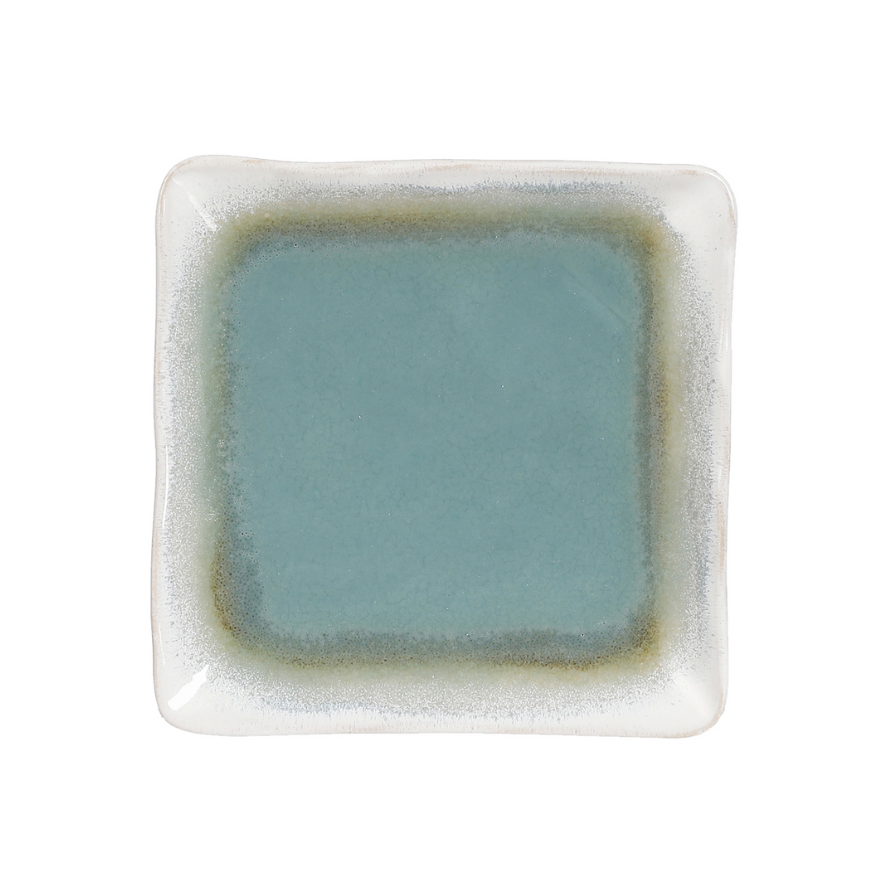 Tanzi Square Plate Aqua-Blue