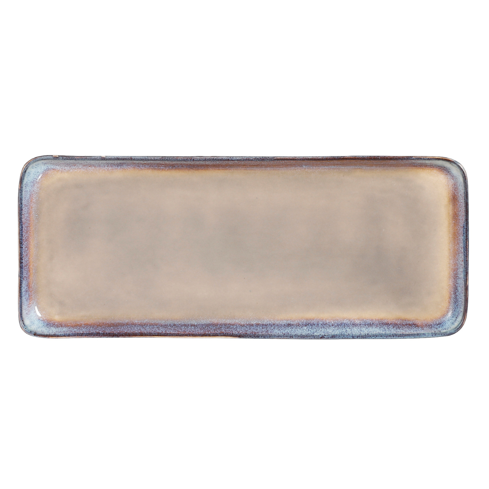 Tanzi Rectangular Plate - Beige