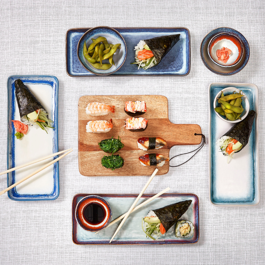 Tanzi Rectangular Plate - Black
