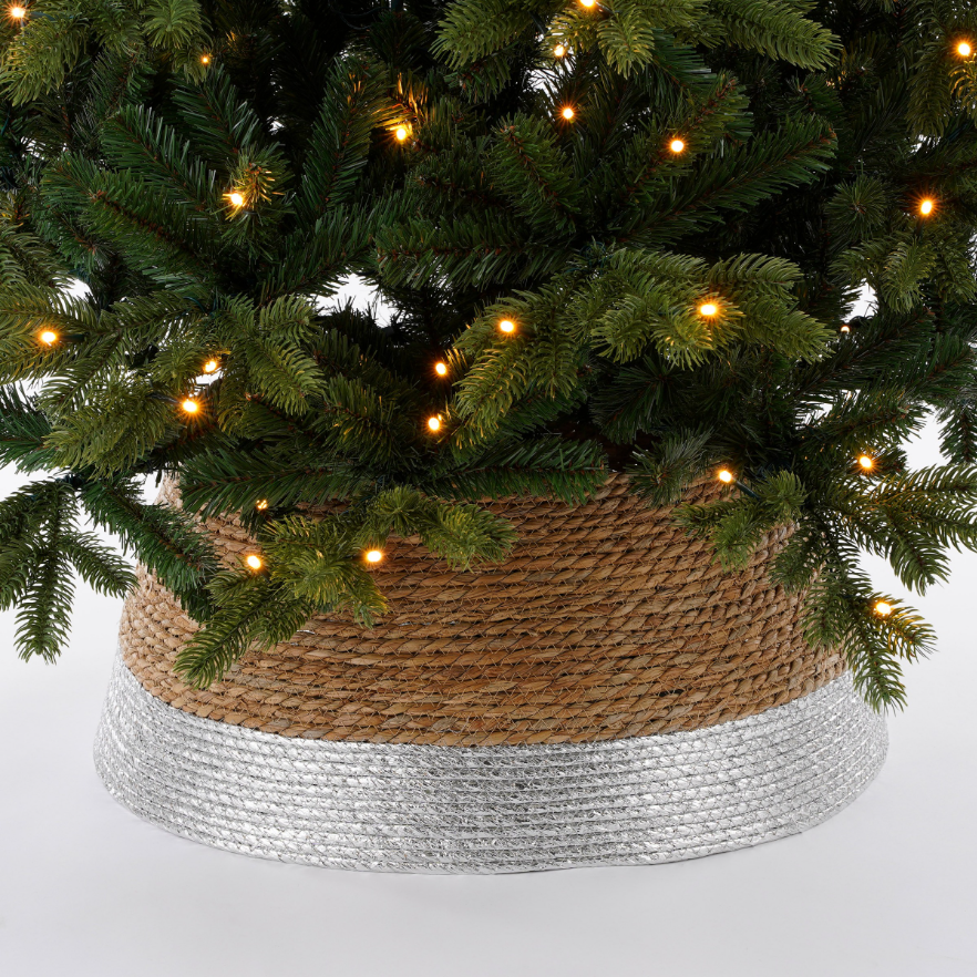 Treeskirt Made Of Natural Jute Silver (L)
