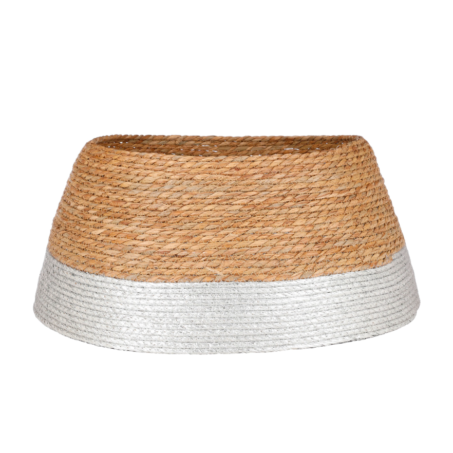 Treeskirt Made Of Natural Jute Silver (L)