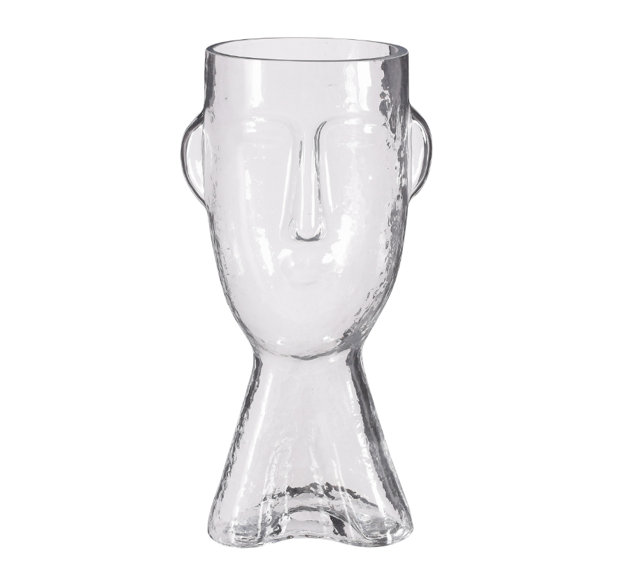 Suncoast Outdoor Face Shape Glass Vase