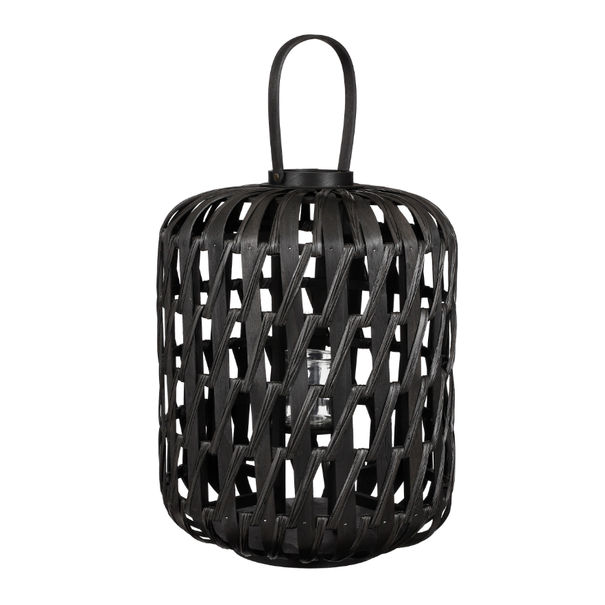 Helios Hurricane Outdoor Light Lantern-Black 