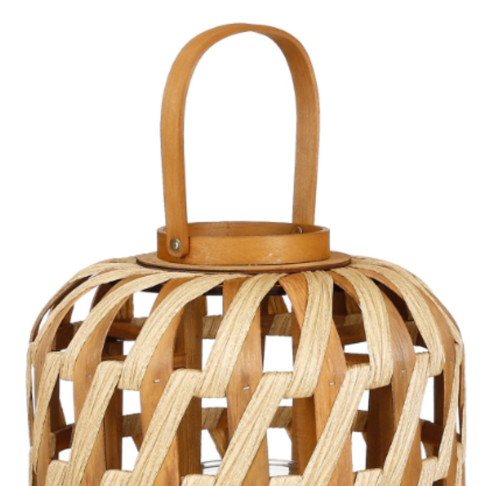 Helios Hurricane Outdoor Light Lantern-Brown