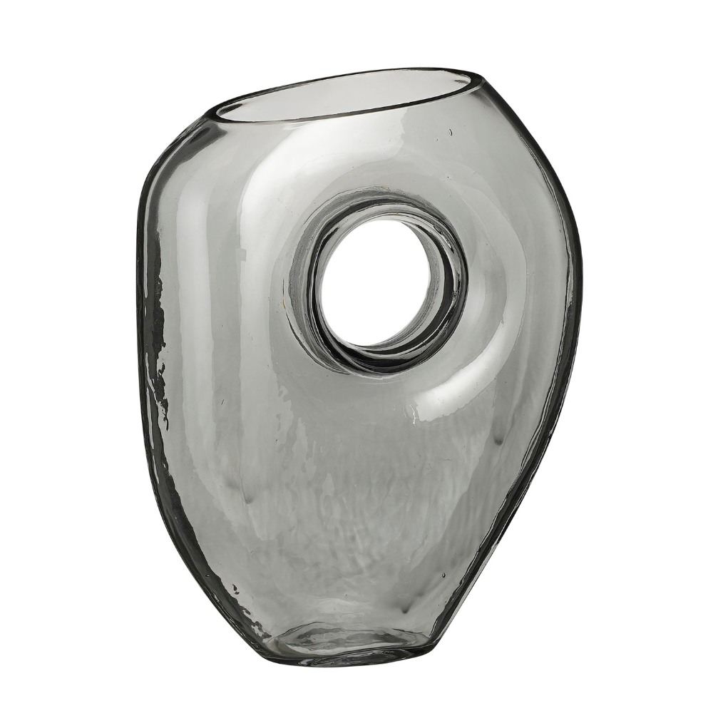 Jay Outdoor Glass Vase - Grey 