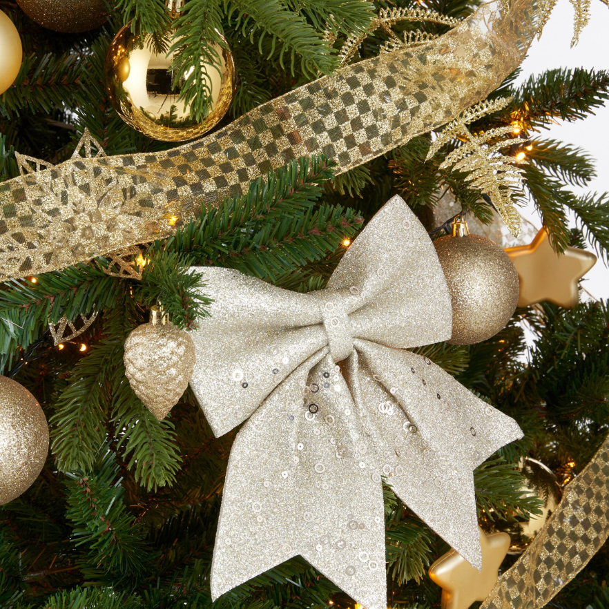 Christmas Tree Decoration Bauble Unbreakable 100 Pcs Set-Golden 