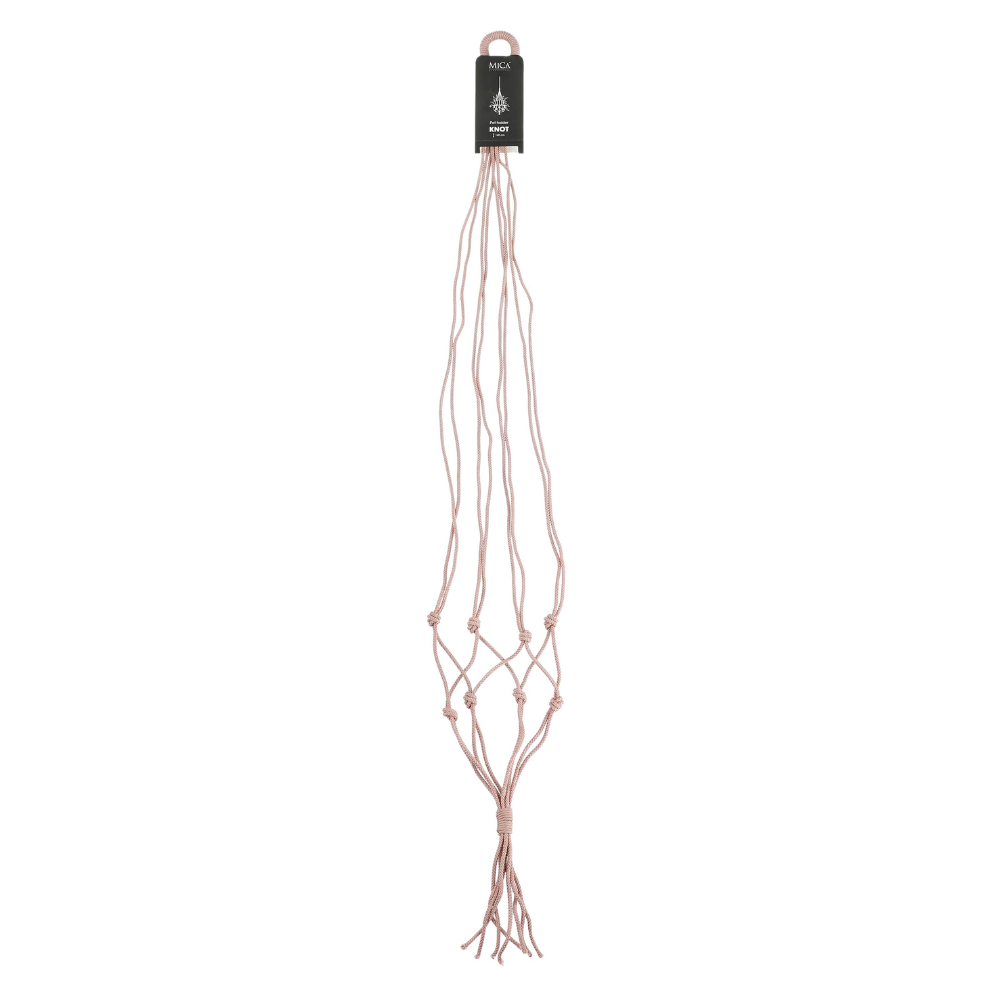 Knot Hanging Pot Holder-Mauve