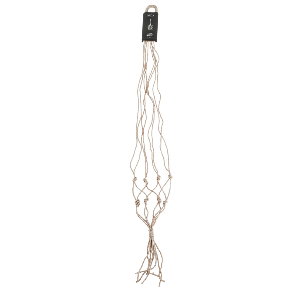 Knot Hanging Pot Holder-Brown