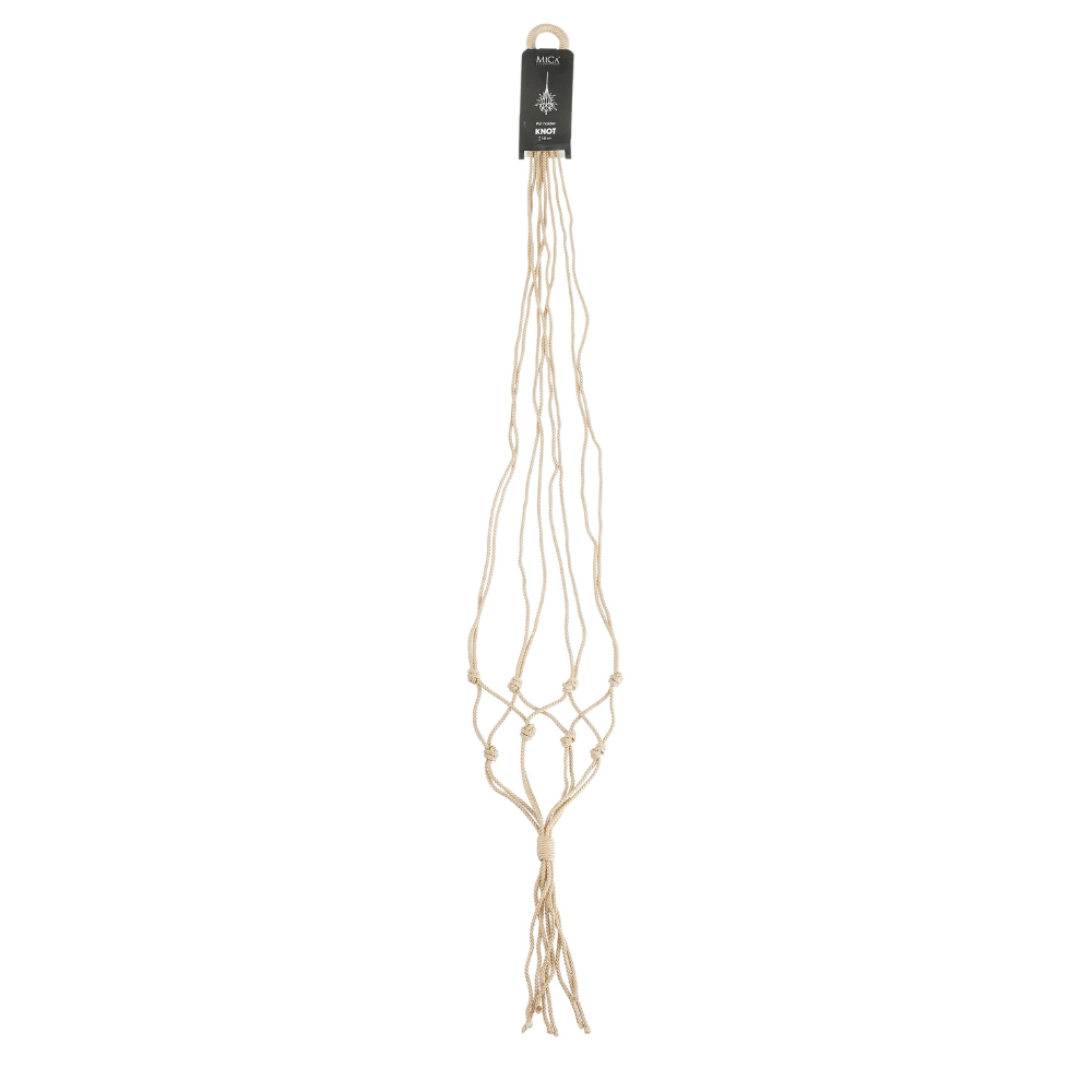 Knot Hanging Pot Holder-Beige