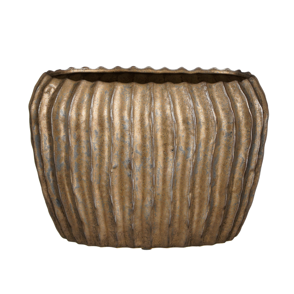 Noma Oval Pot/Planter - Bronze 