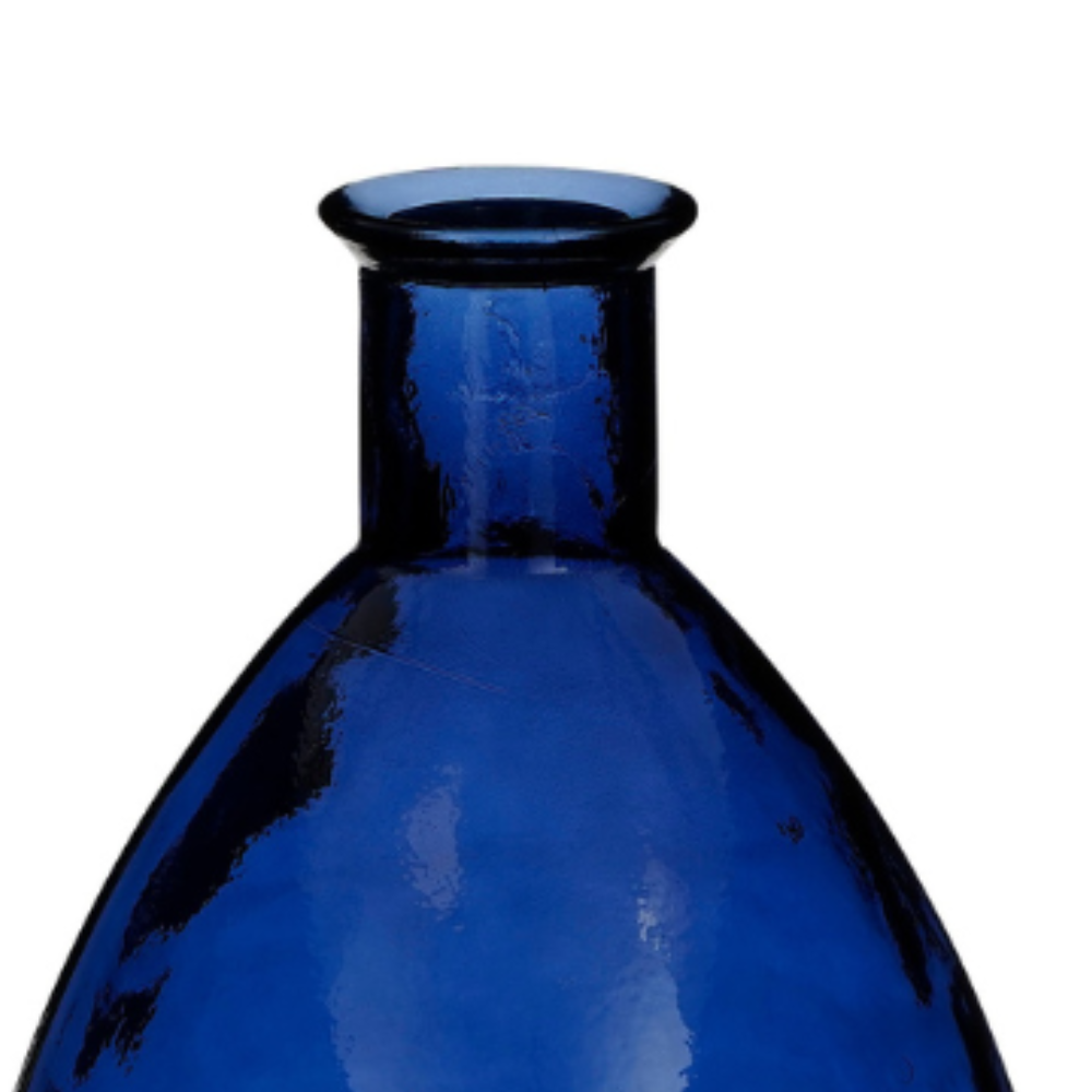 Suncoast Qin Outdoor Recycled Glass Vase-Blue