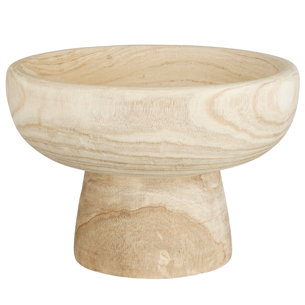Pia Decoration Bowl On Foot- Light Brown
