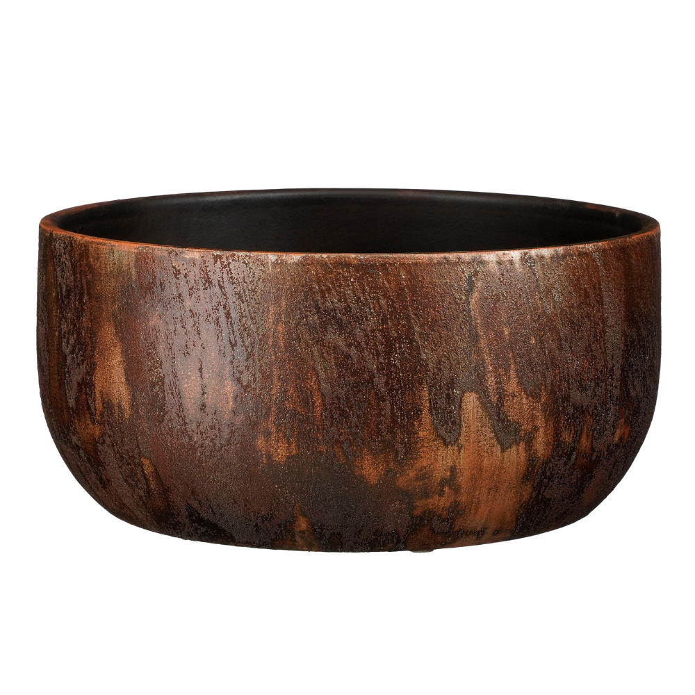 Roel Round Bowl Rust Brown