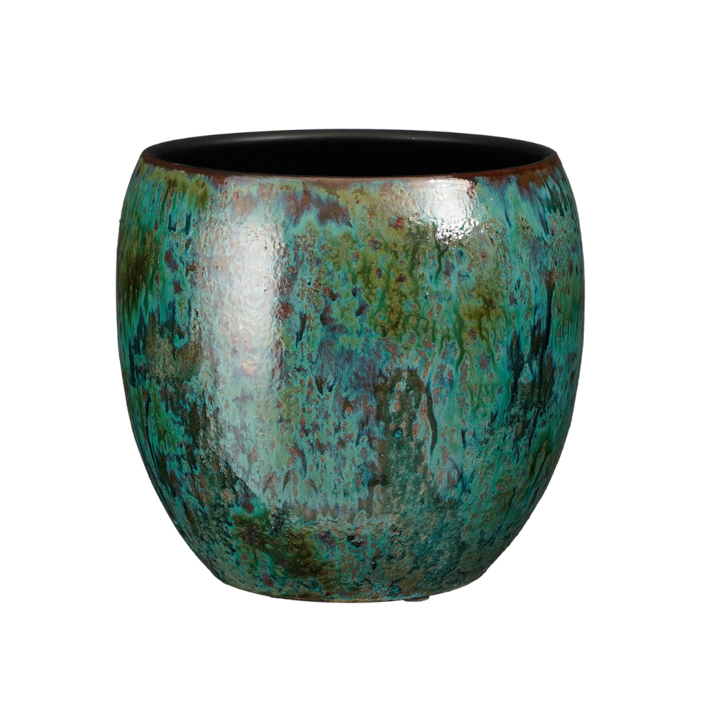 Loren Round Pot Planter Blue (S)