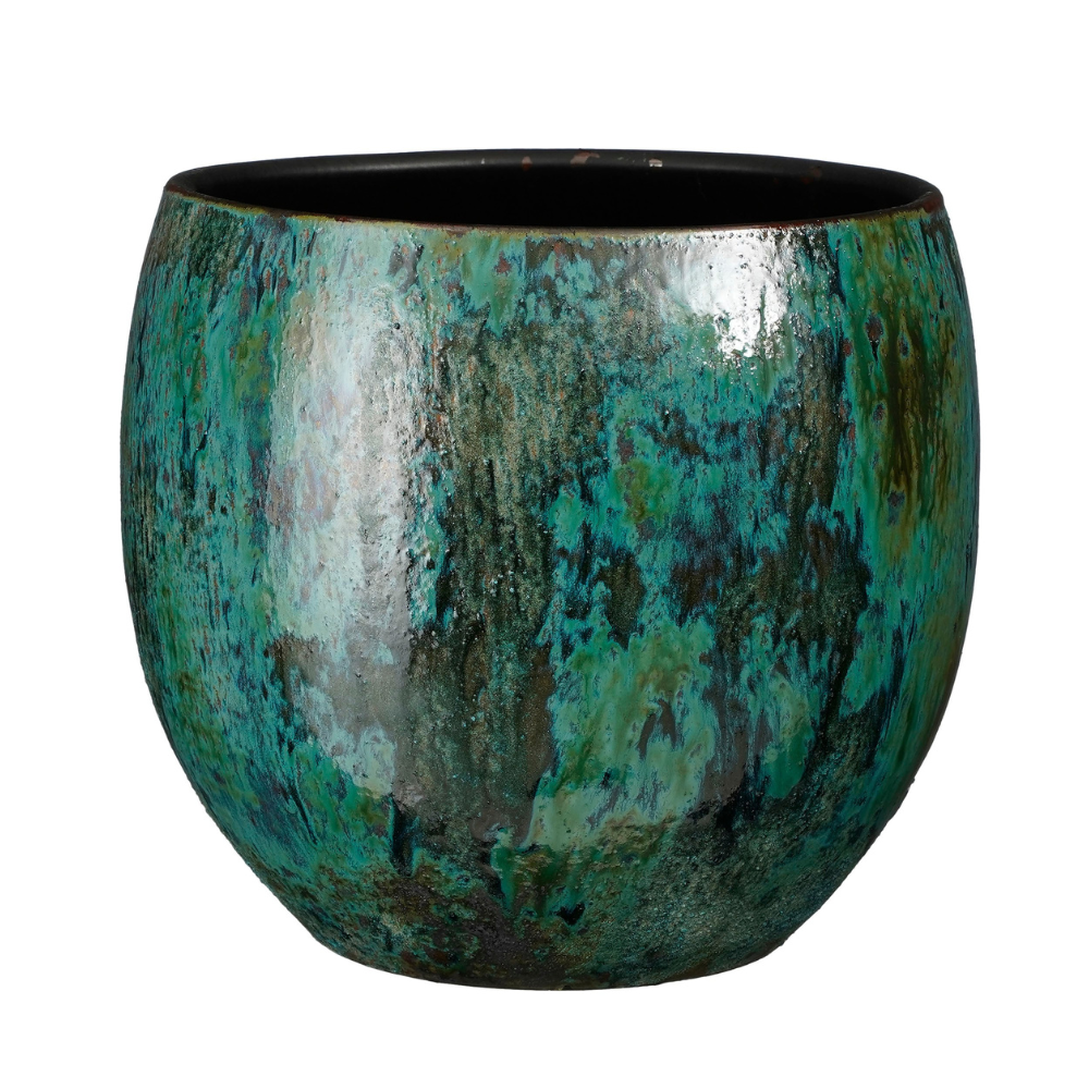 Loren Round Pot Planter Blue (M)