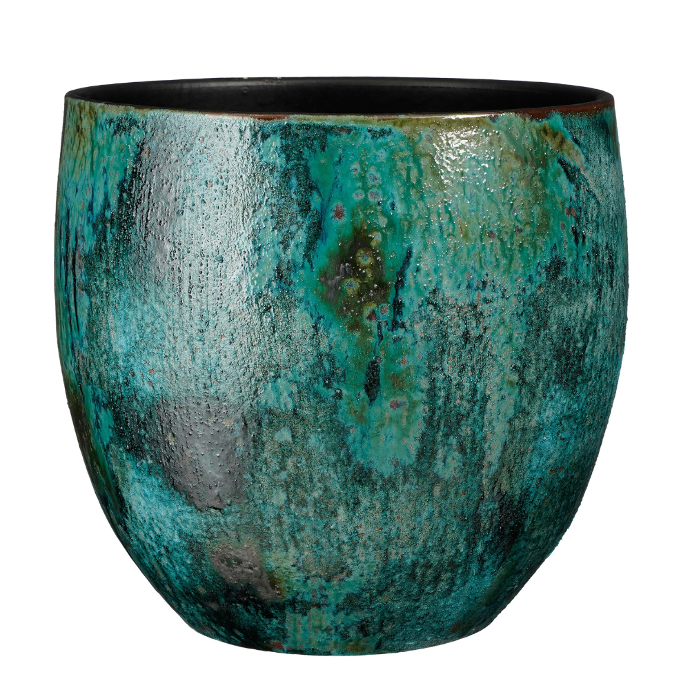 Loren Round Pot Planter Blue (L)