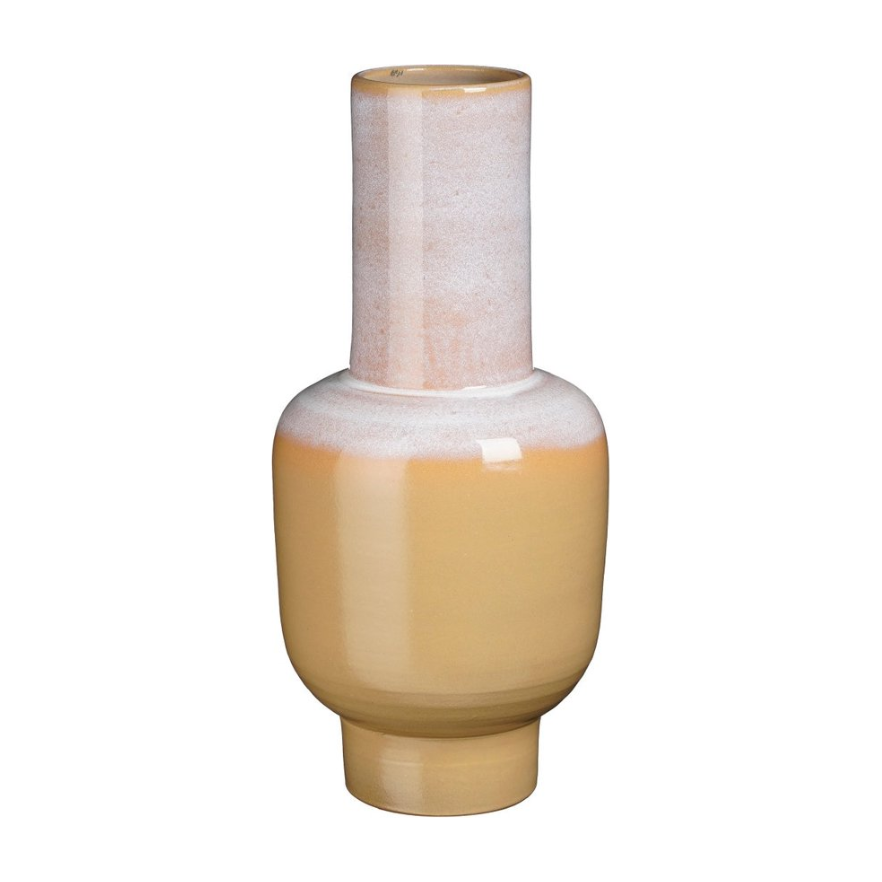 Lizz Decoration Ceramic Vase-Brown 
