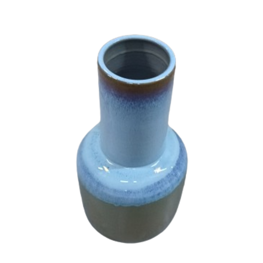 Lizz Decoration Ceramic Vase-Dark Blue 