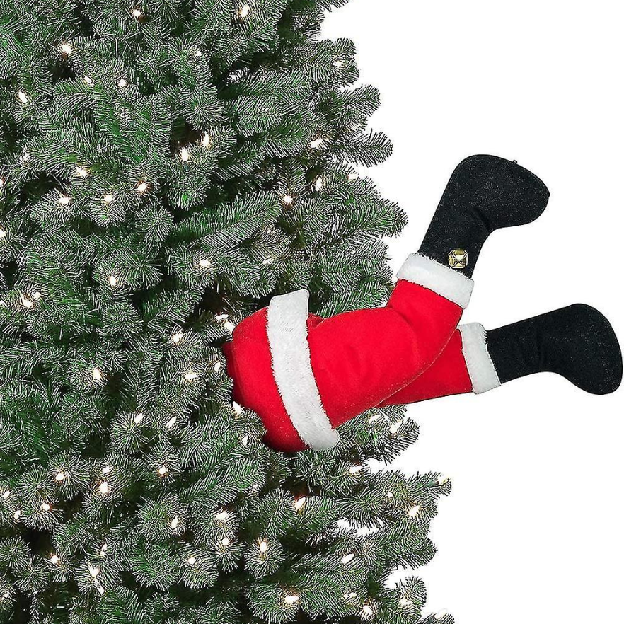 Christmas Decorative Santa's Legs With Adapter-Red