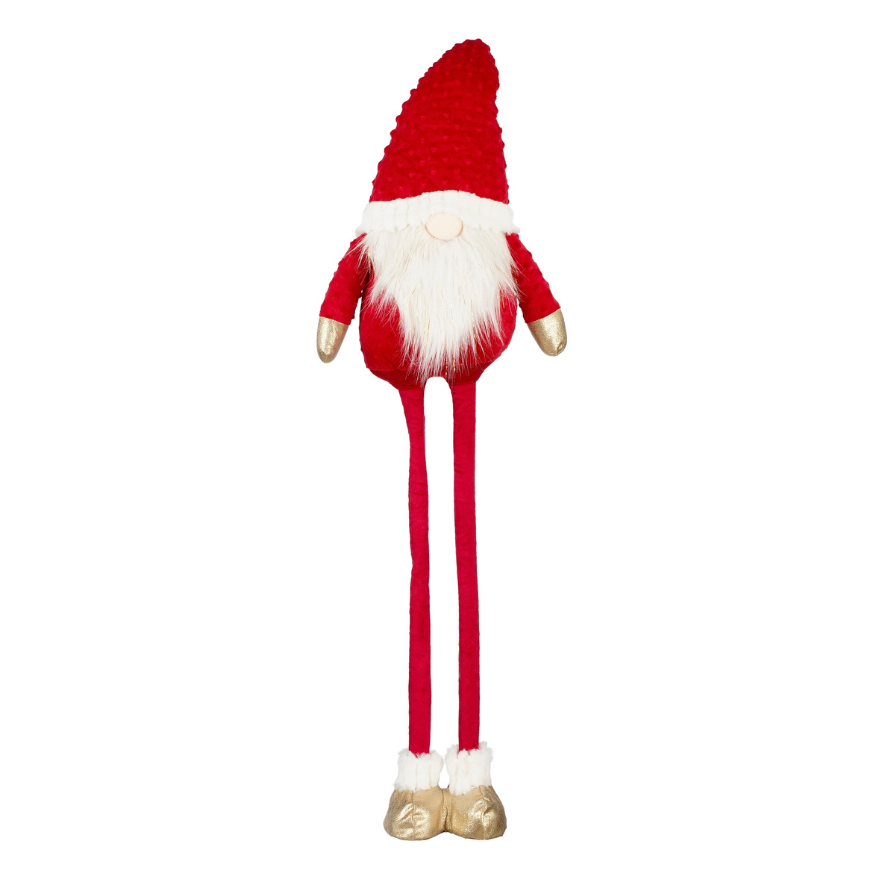 Christmas Decorative Gnome LED Battery Operated-Red