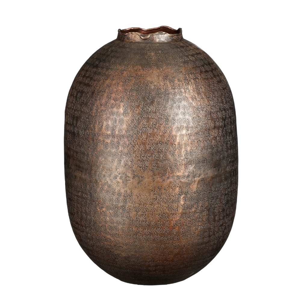 Gibson Aluminum Round Vase Copper (L)