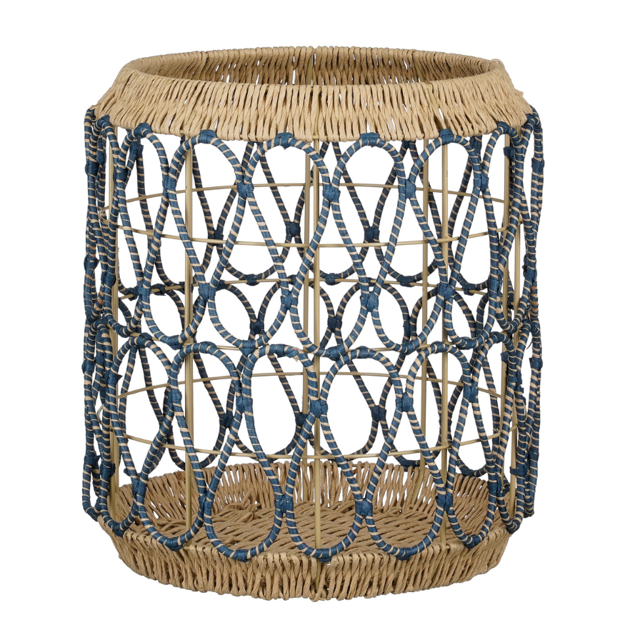 Omar Outdoor Round Storage Basket-Brown