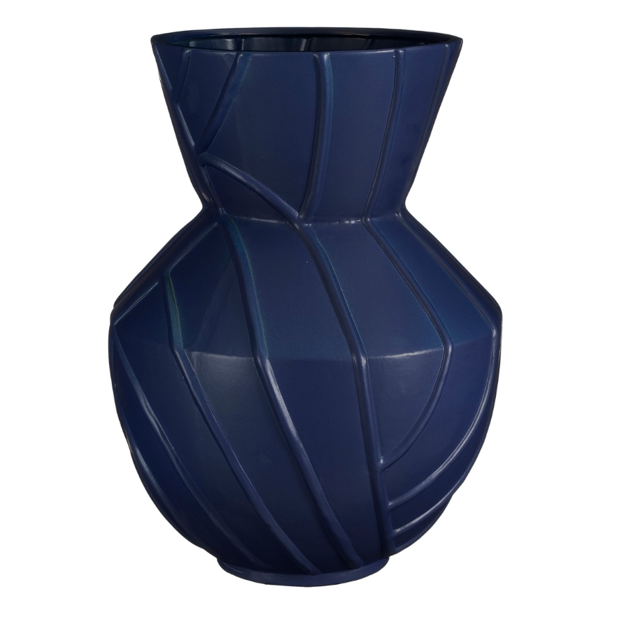 Reims Outdoor Vase Dark-Blue