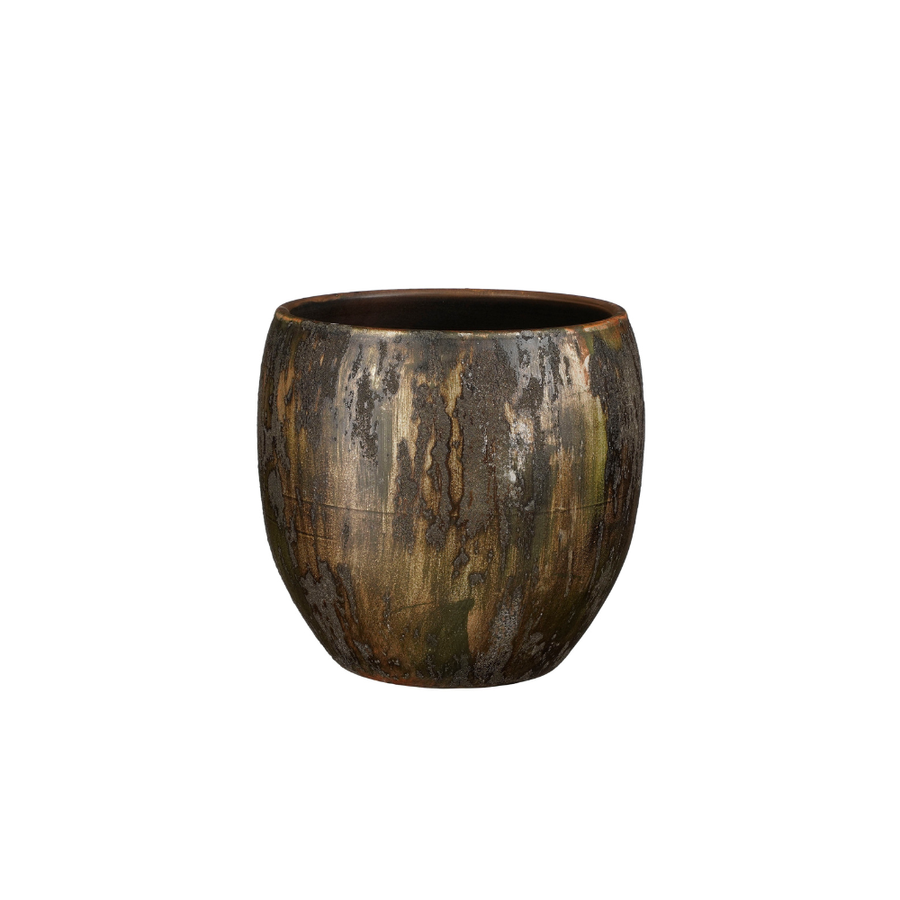Roel Round Pot Dark-Green (S)