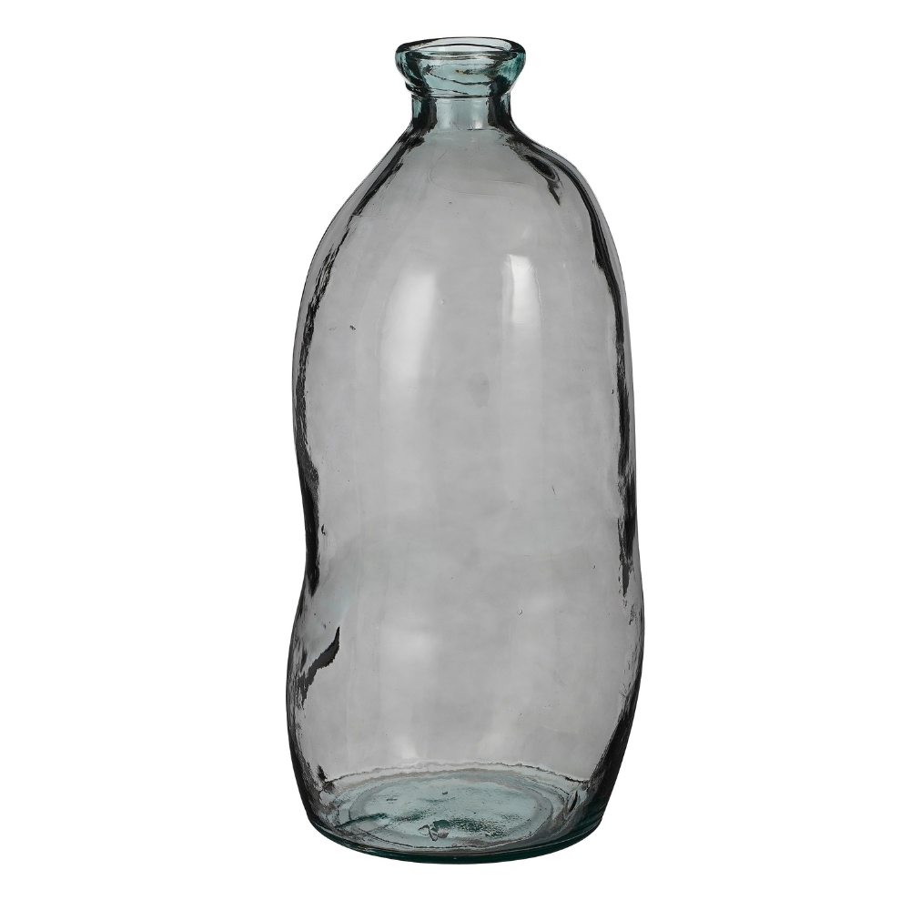 Pinto Recycled Glass Vase-Anthracite