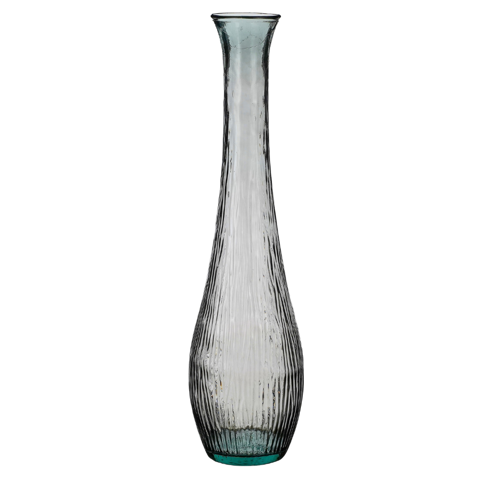 Dix Recycled Glass Vase-Anthracite