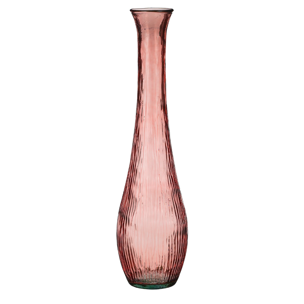 Dix Recycled Glass Vase-Pink