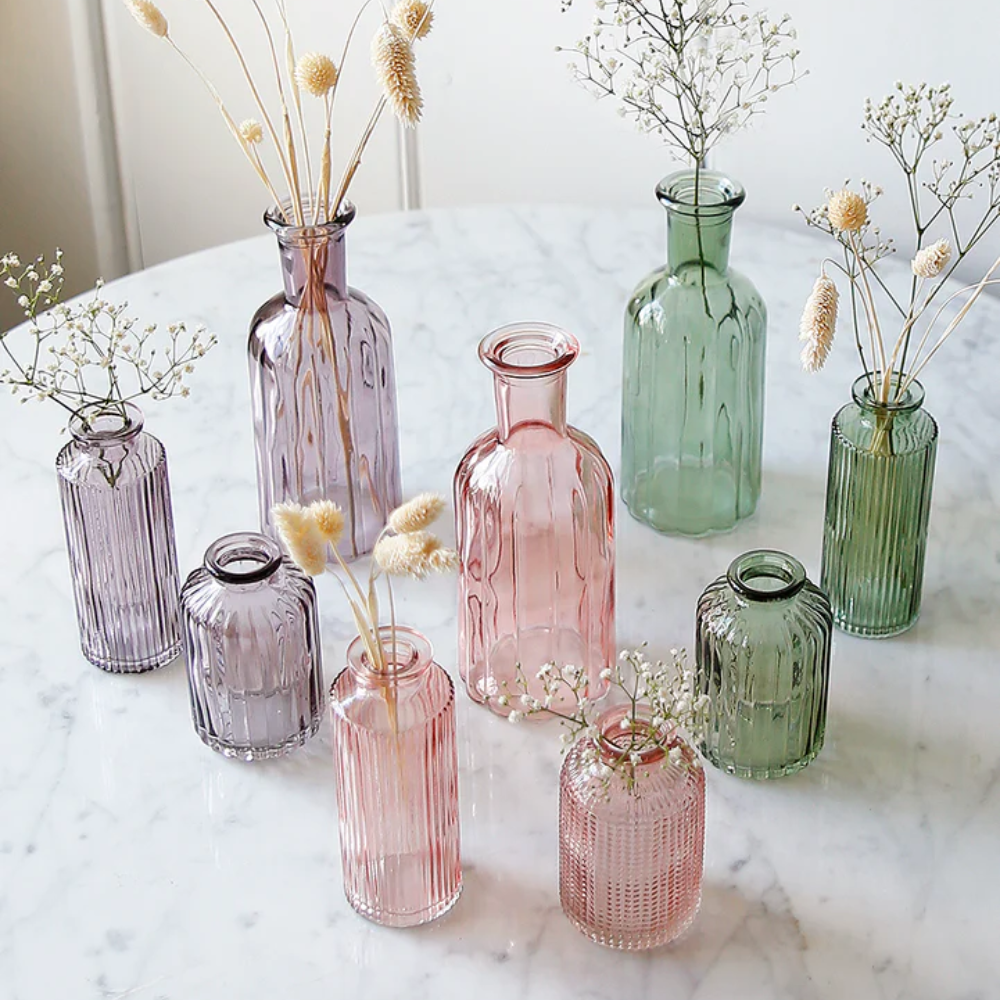 Jessica Recycled Glass Bottle - Pink 