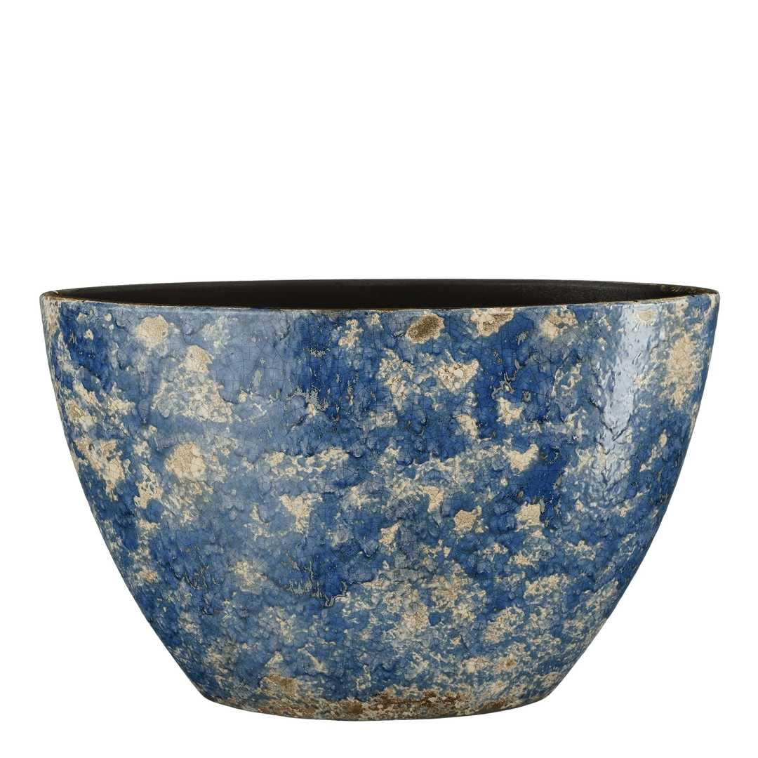 Antica Oval Pot - Blue