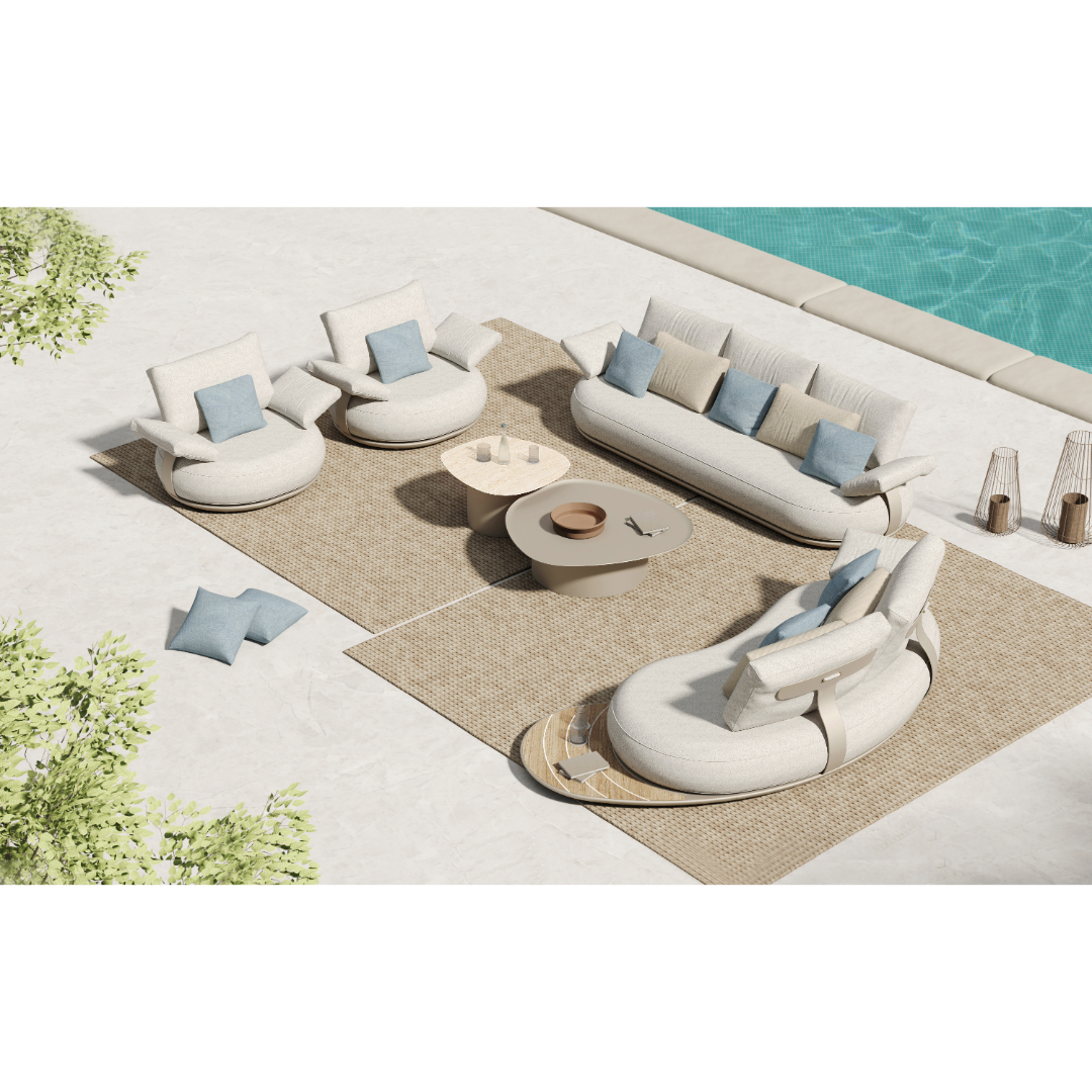 Calla 7-Seater Sofa Set - White
