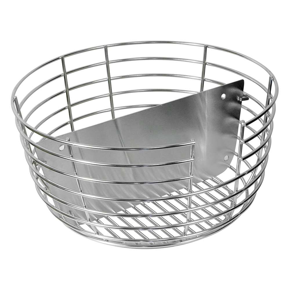 Charcoal Basket With Shared Stainless Steel - Silver 