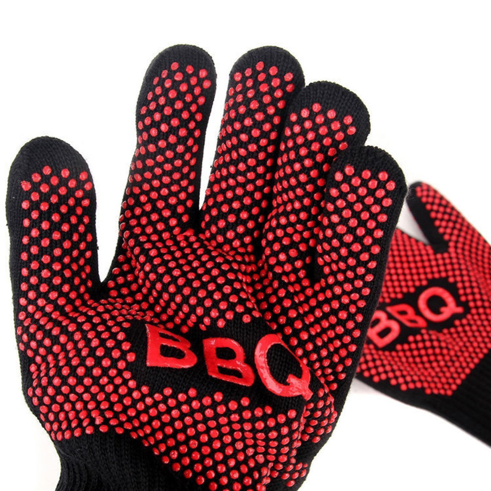 BBQ Silicone Glove - Red/Black