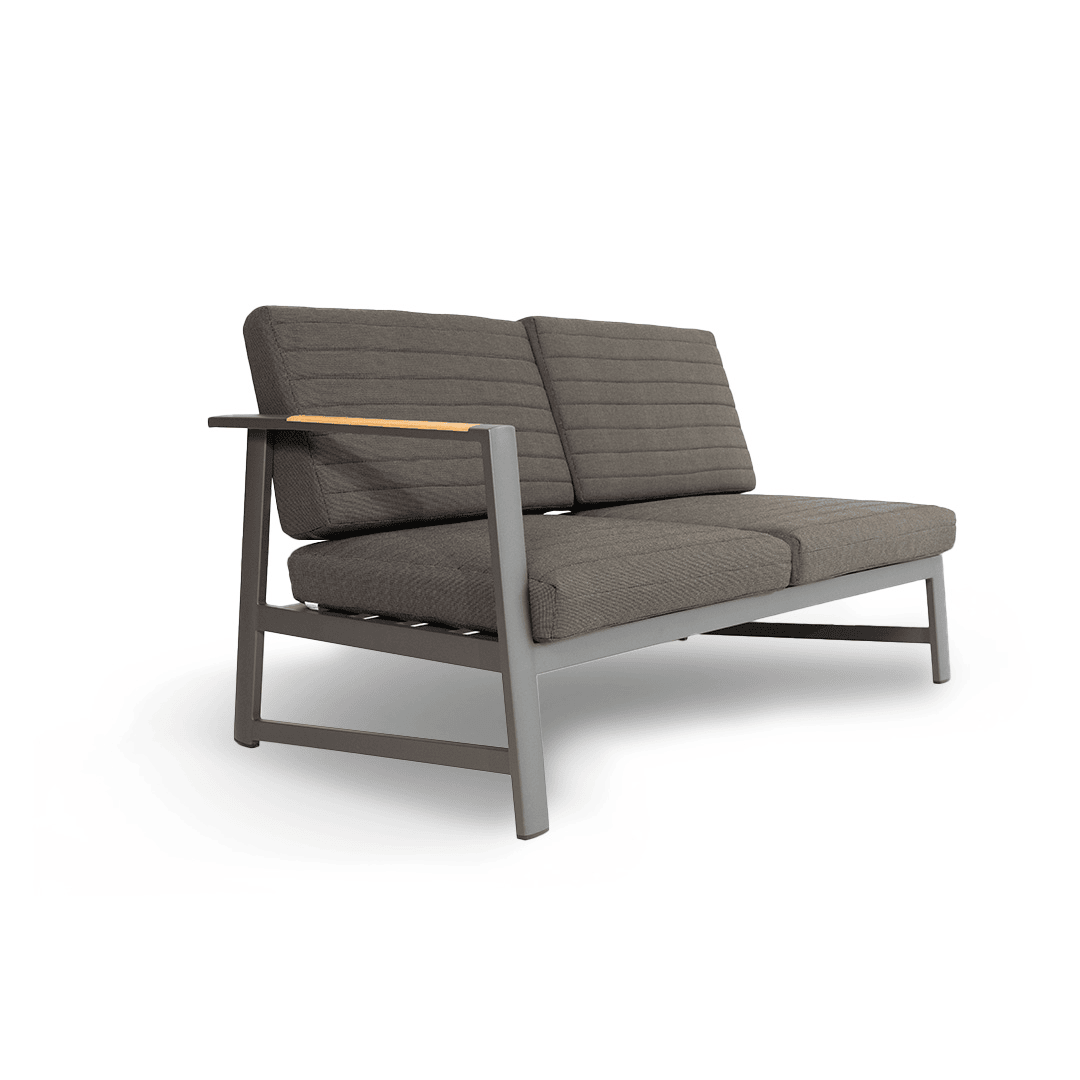 Vision 5-Seater L-Shape Sofa Set - Charcoal