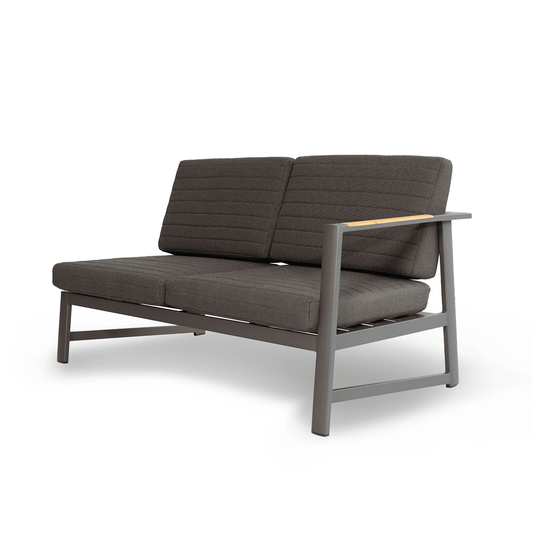 Vision Left 2-Seater Sofa - Charcoal