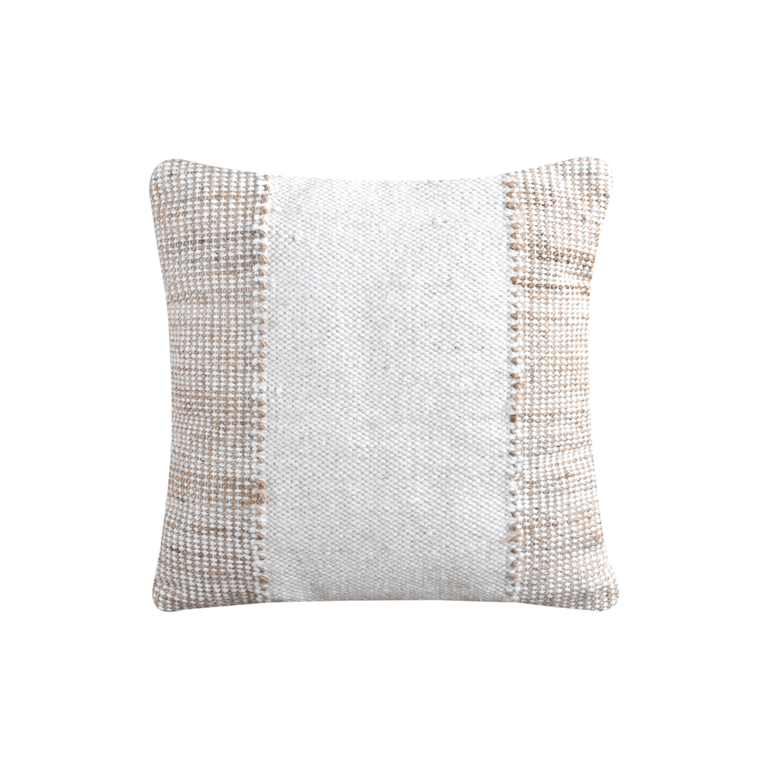 Gambon Throw Cushion - Ivory / Natural
