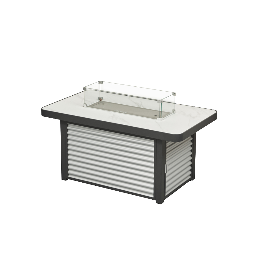 Fire-Pit 11mm Sintered Stone & Top 5mm 8Kg Glass 