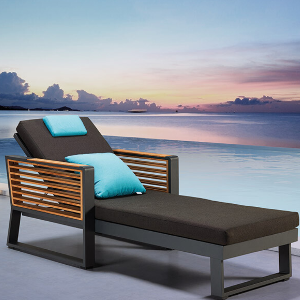 New York Sun Lounger - Black