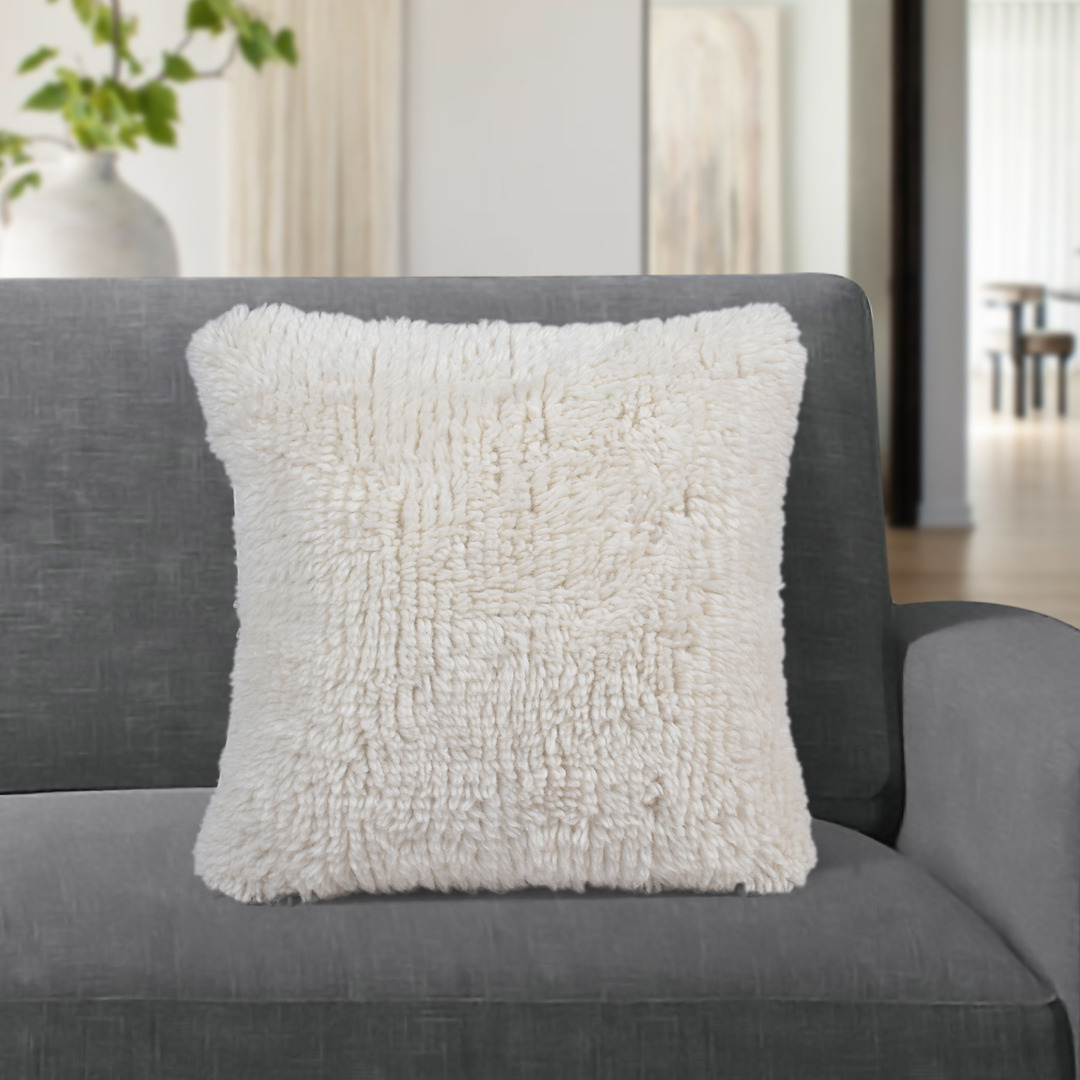 Hupa Throw Cushion - Ivory