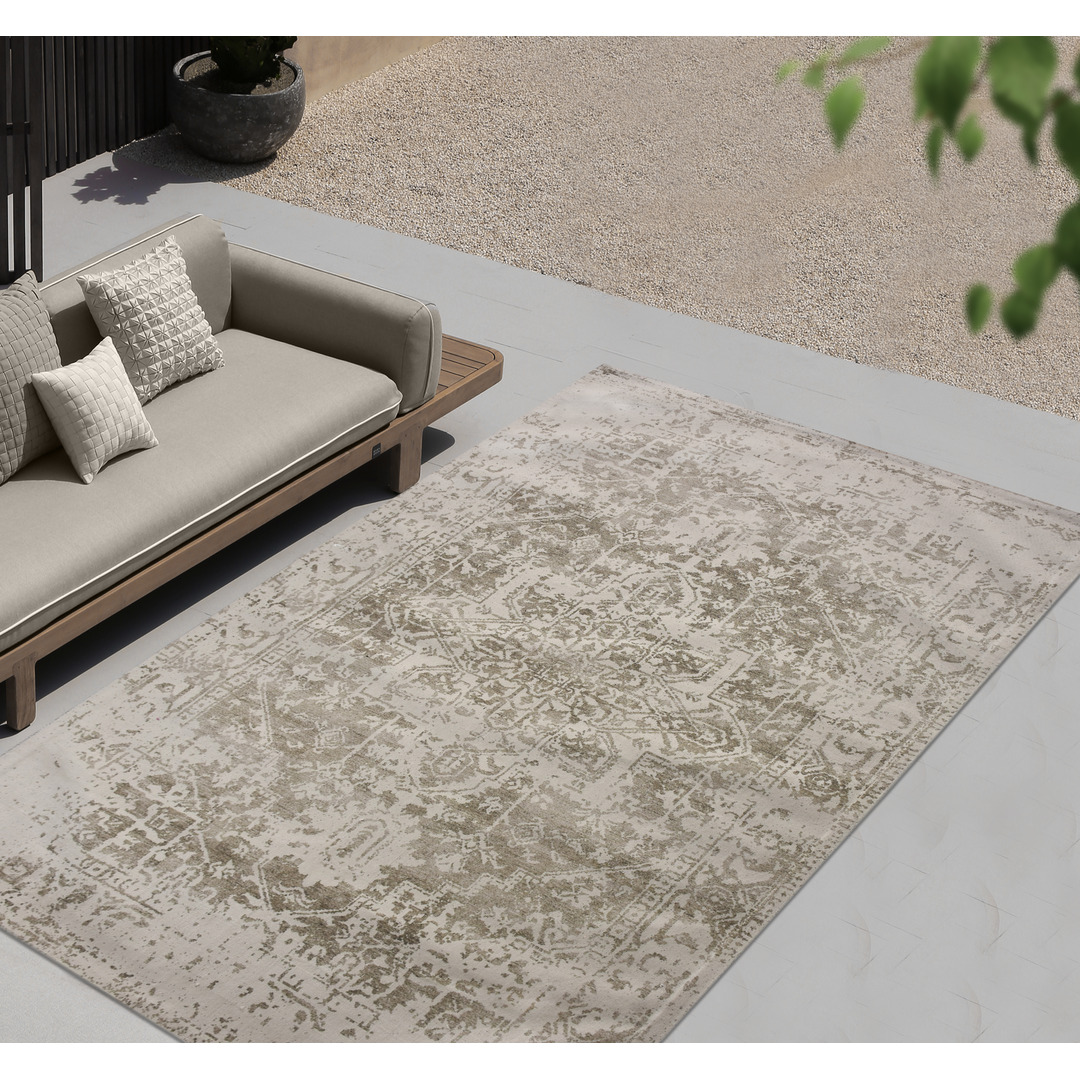 Ibaraki Rug - Ivory / Green