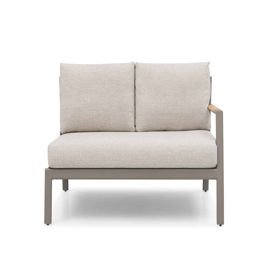 Pioneer Left 2-Seater Sofa-Champagne