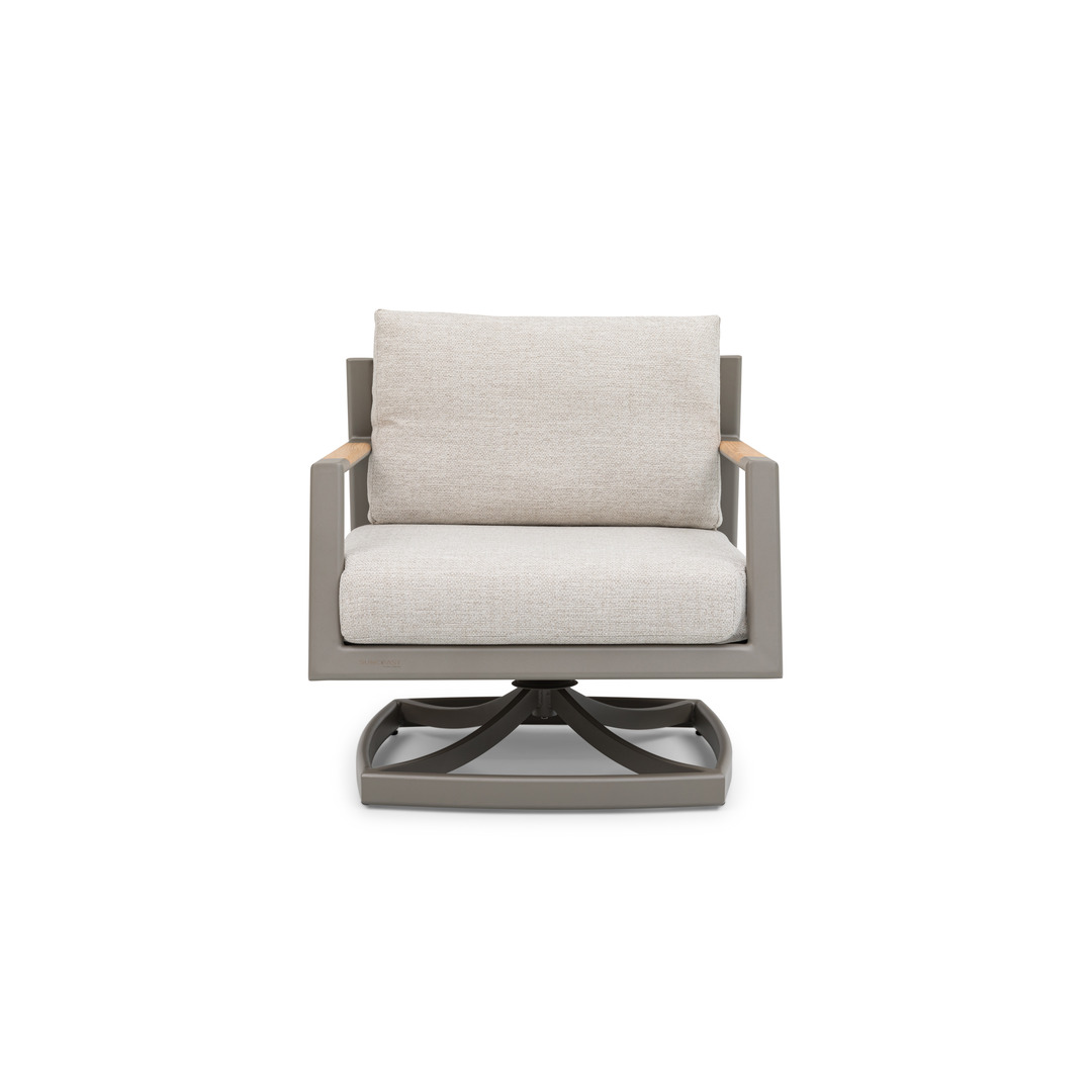 Pioneer Swivel Armchair-Champagne